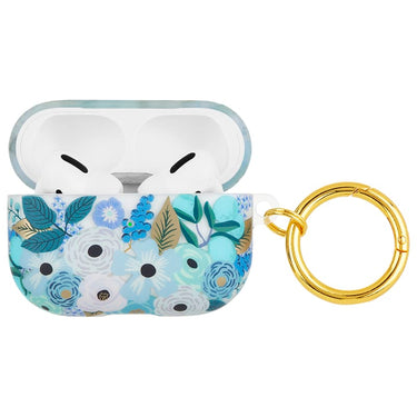 Case-Mate Rifle Paper Case with Ring Clip For Airpods Pro/Pro (2nd Gen) - Garden Blue